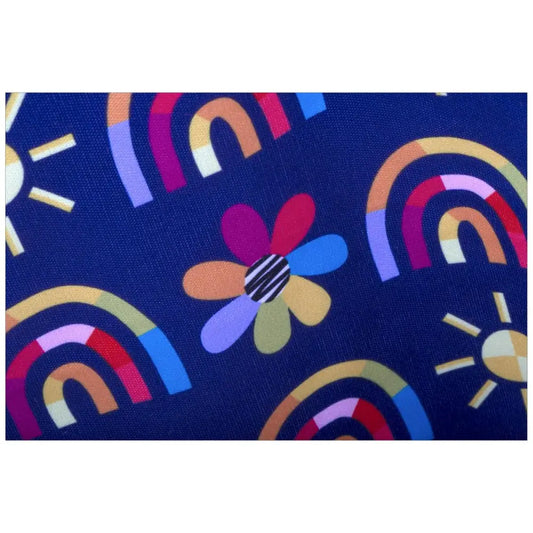 Purple Rainbows Sleeved Bib - PABOOM