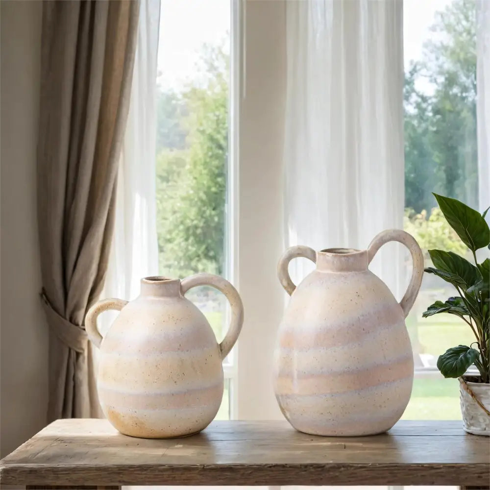 Reactive Glaze Handled Vase - PABOOM