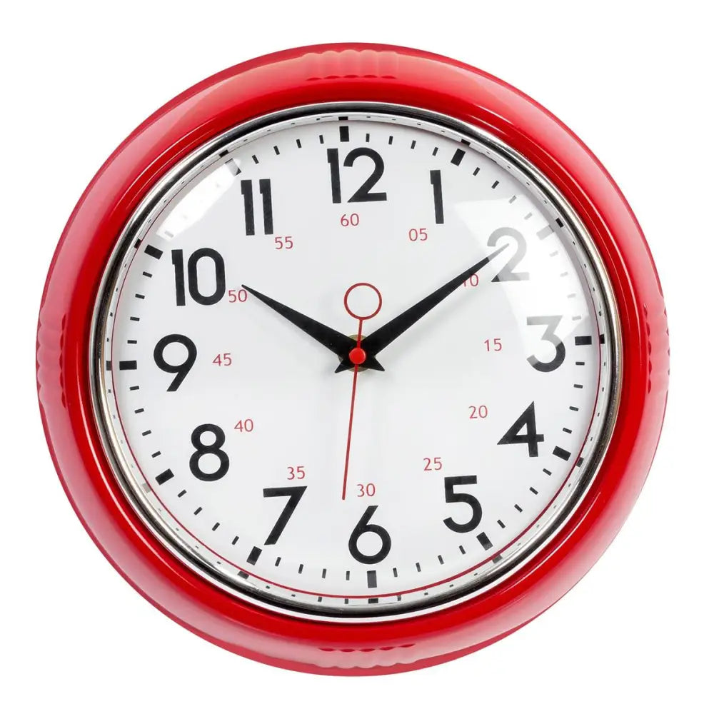 Retro Red Wall Clock - PABOOM