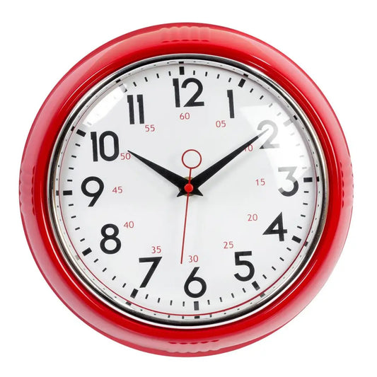 Retro Red Wall Clock - PABOOM