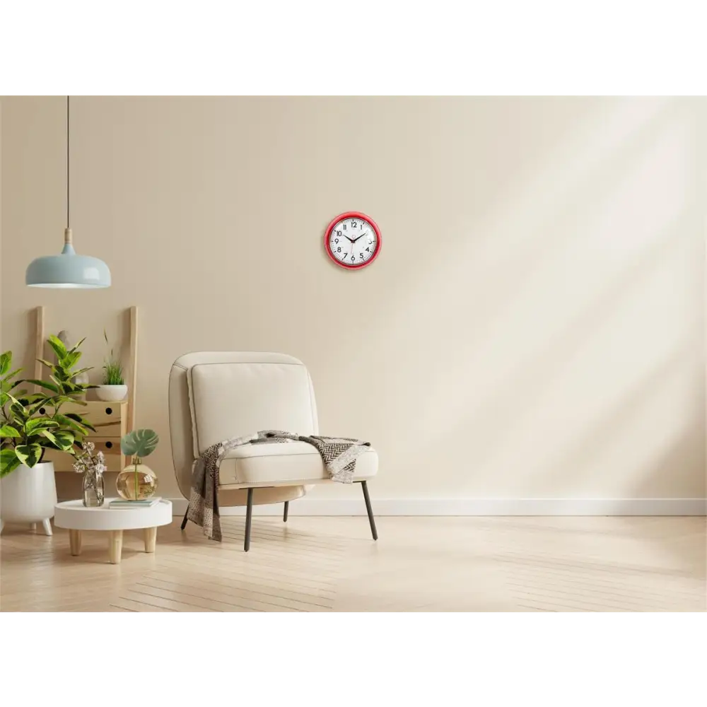 Retro Red Wall Clock - PABOOM