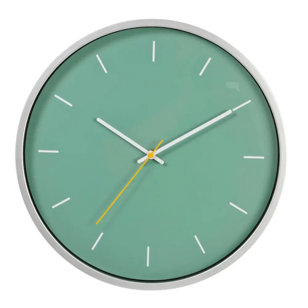 TRUU DESIGN - Reyes Wall Clock Teal + Silver