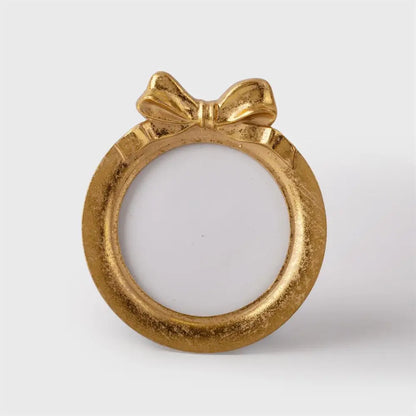 TRUU DESIGN - Round Gold Frame With Bow