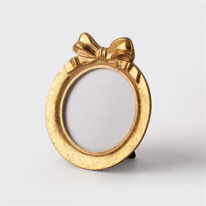 TRUU DESIGN - Round Gold Frame With Bow