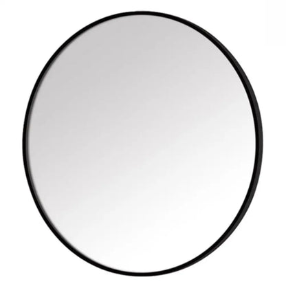 Round Wall Mirror Black - PABOOM
