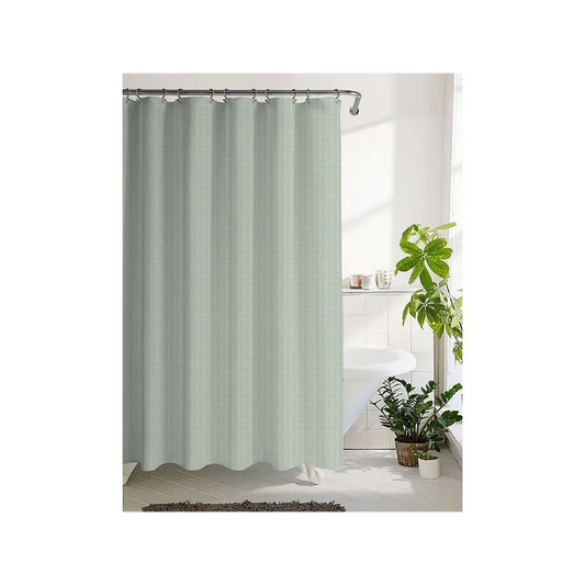 Sage Waffle Shower Curtain - PABOOM