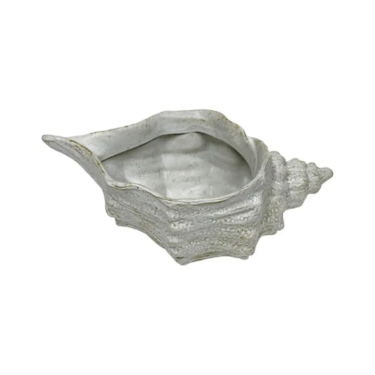 TRUU DESIGN - Shell Planter Ceramic 9.85’’x5.5’’x4’’