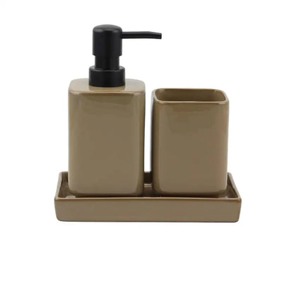 TRUU DESIGN - Soap/Lotion Pump Reactive Glaze Taupe