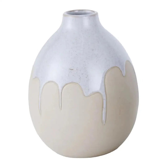 Stone Grey Drip Glaze Vase Large - PABOOM