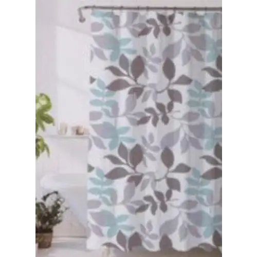 Teal + Grey Shower Curtain - PABOOM