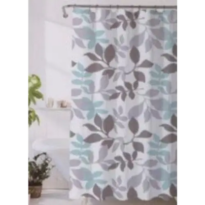 Teal + Grey Shower Curtain - PABOOM
