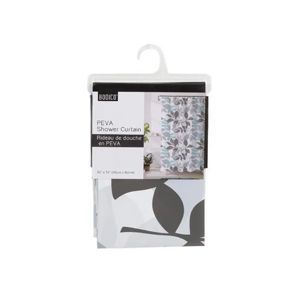 Teal + Grey Shower Curtain - PABOOM