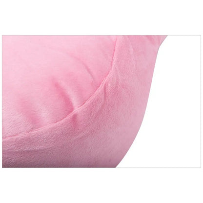Velvet Bubblegum Pink Flower Cushion - PABOOM