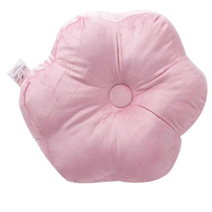 Velvet Bubblegum Pink Flower Cushion - PABOOM
