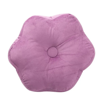 Velvet Lilac Flower Cushion - PABOOM