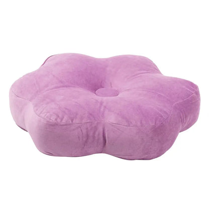 Velvet Lilac Flower Cushion - PABOOM