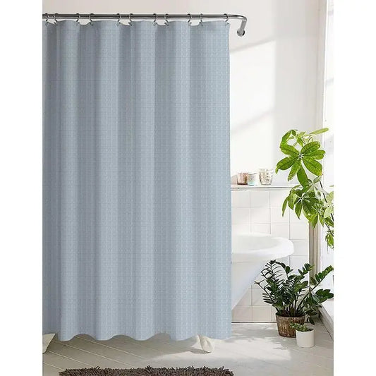 Waffle Fabric Shower Curtain Sky - PABOOM