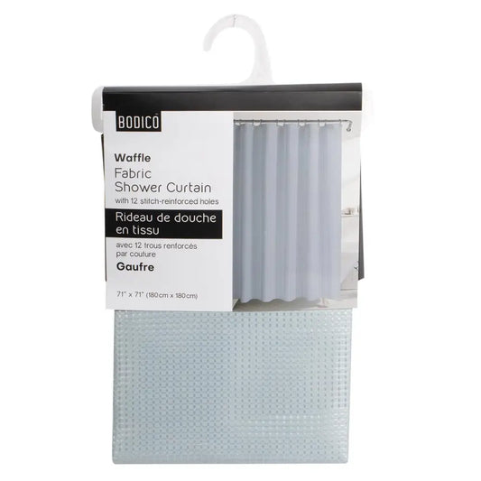 Waffle Fabric Shower Curtain Sky - PABOOM