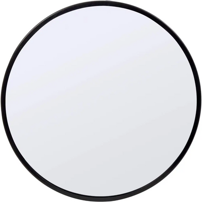 TRUU DESIGN - Wall Mirror Black Metal Round