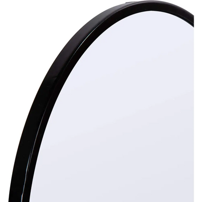 TRUU DESIGN - Wall Mirror Black Metal Round