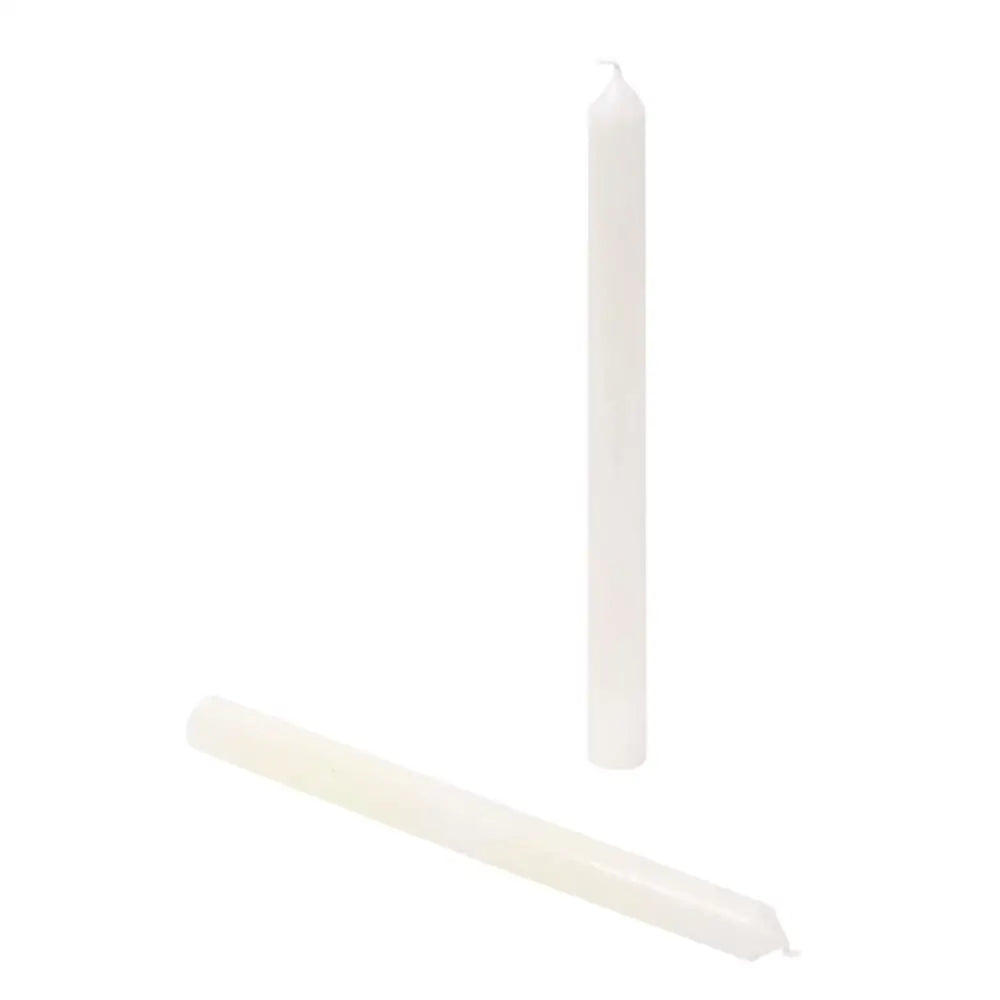 White 10" Taper Candle Set - PABOOM
