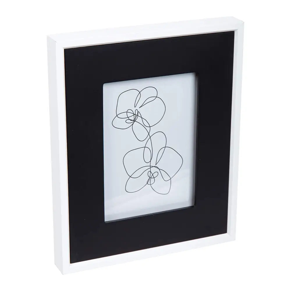 White Frame with Black Mat - PABOOM