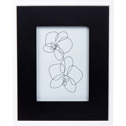 White Frame with Black Mat - PABOOM