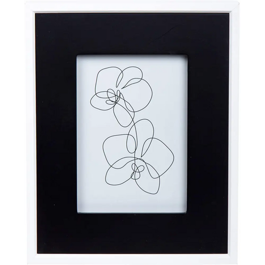 White Frame with Black Mat - PABOOM