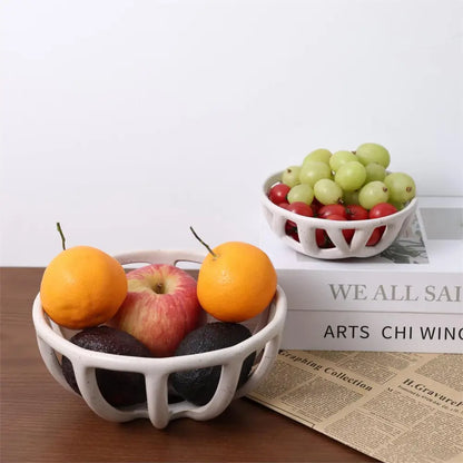 White Spec Basket Bowl - PABOOM