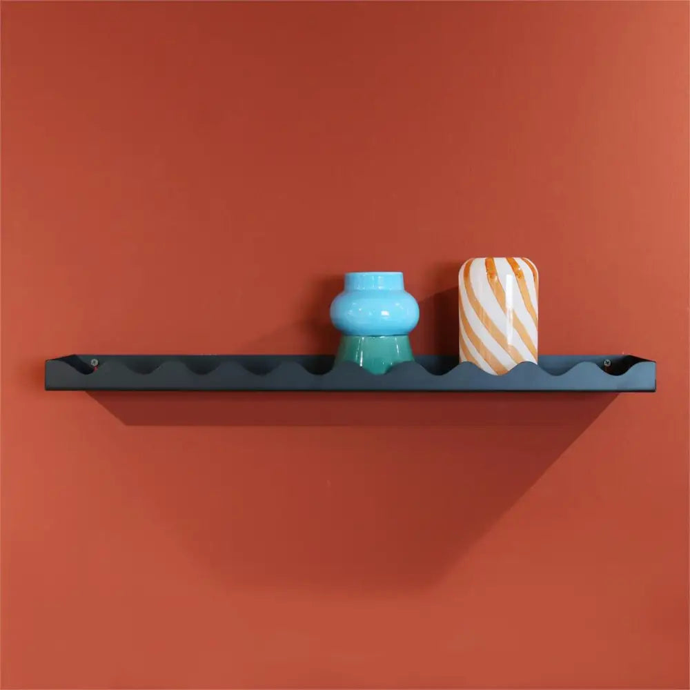 Wiggle Black Edge Wall Shelf Large - PABOOM