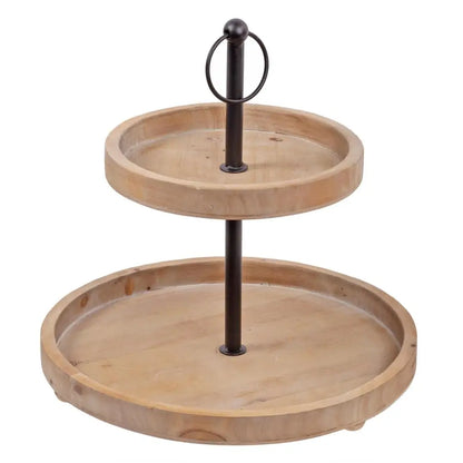 Wood 2-Tier Stand - PABOOM