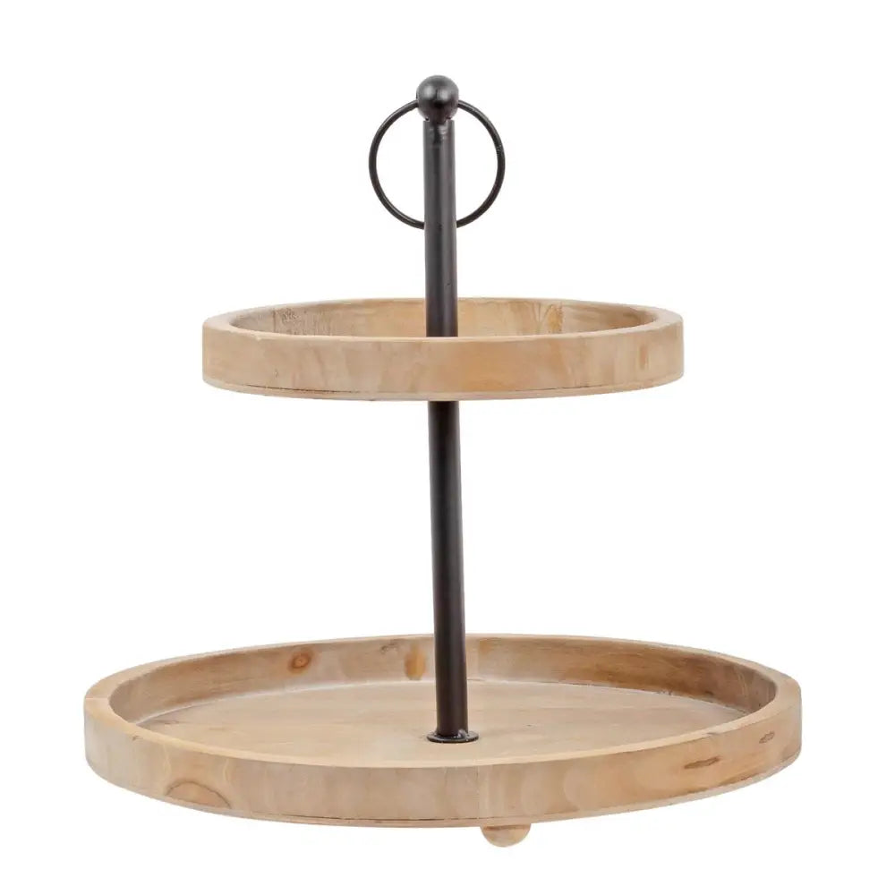 Wood 2-Tier Stand - PABOOM