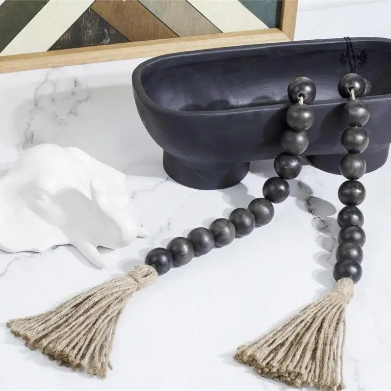 Wood Bead Garland Black - PABOOM