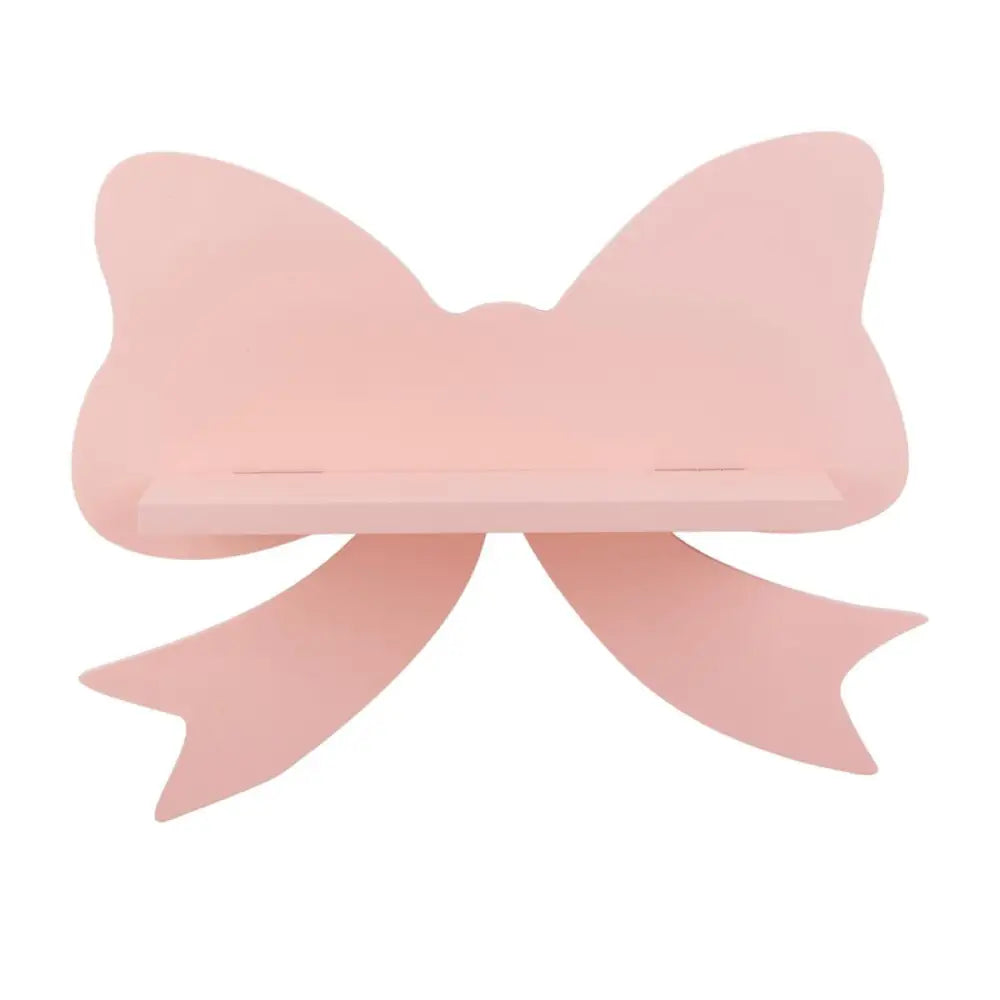 TRUU DESIGN - Wooden Wall Shelf Pink Bow