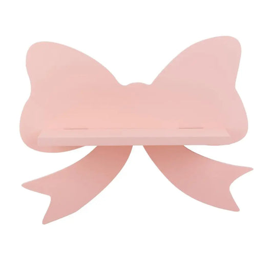 TRUU DESIGN - Wooden Wall Shelf Pink Bow