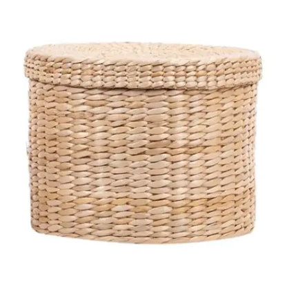 Woven Grass Basket with Lid - PABOOM