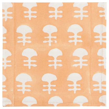 Gather Block Print Napkins Set folded and stacked together - PABOOM