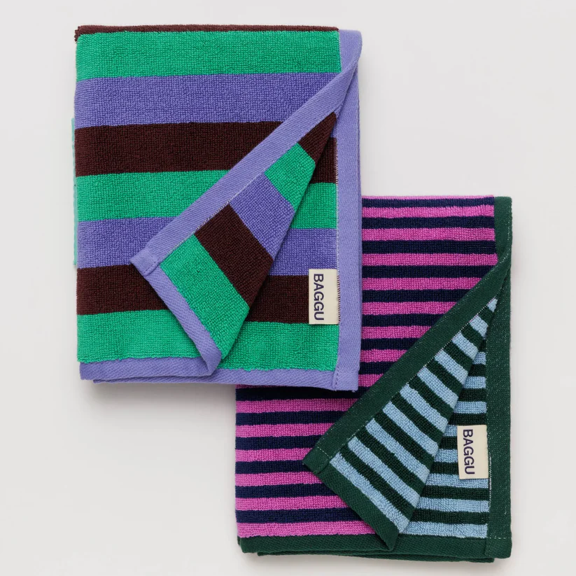 Vacation Stripe Mix Hand Towel Set