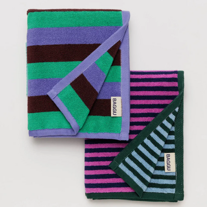 Vacation Stripe Mix Hand Towel Set