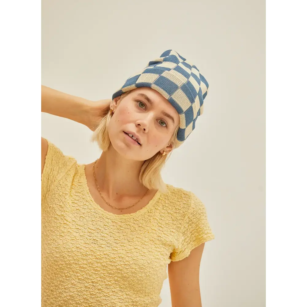 Checkered Slack Beanie - PABOOM