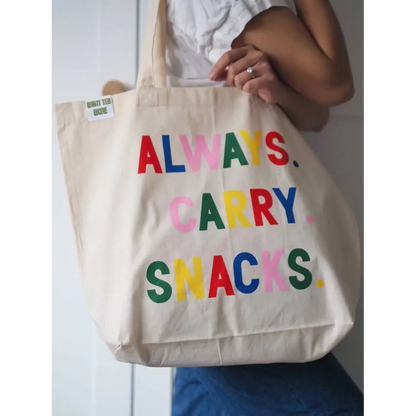 Always Carry Snacks Tote Bag - PABOOM