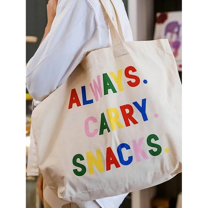Always Carry Snacks Tote Bag - PABOOM