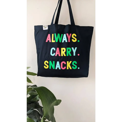 The Navy Always Carry Snacks Tote - PABOOM