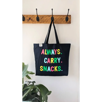 The Navy Always Carry Snacks Tote - PABOOM