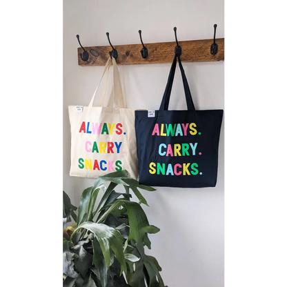 The Navy Always Carry Snacks Tote - PABOOM