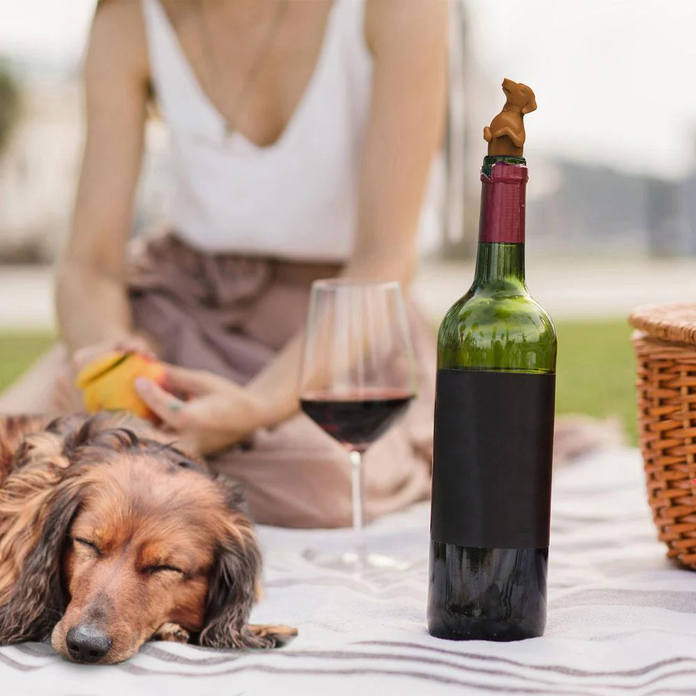 Weiner Dog Bottle Stopper