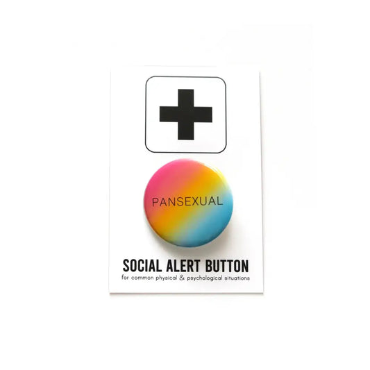Social Alert Pinback Button - PABOOM