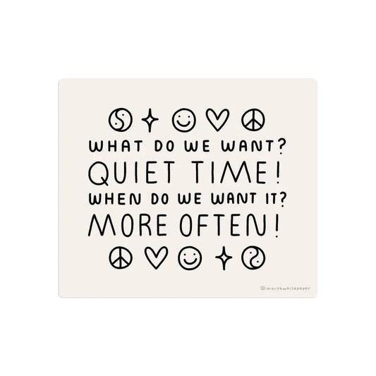 Quiet Time Sticker - PABOOM