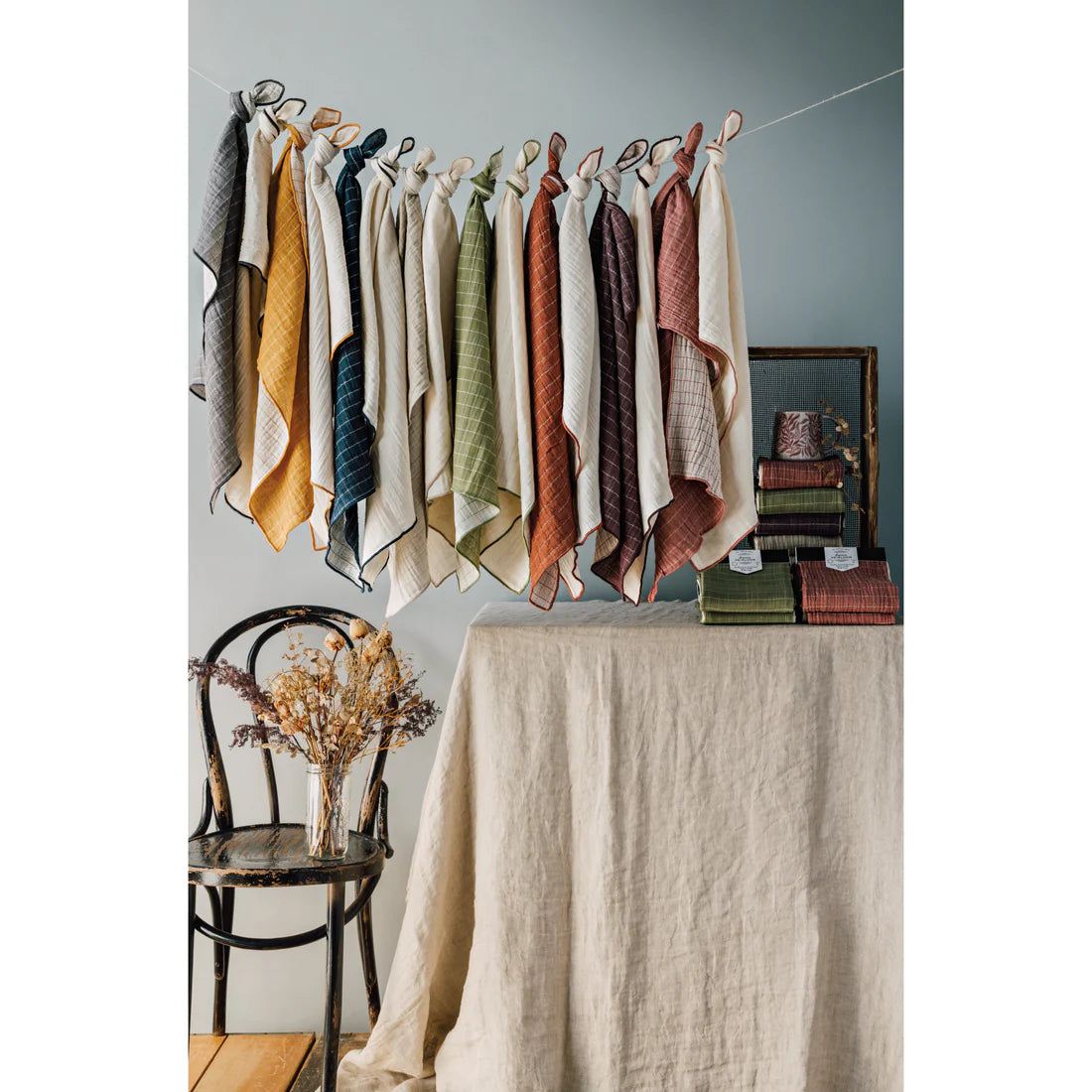Olive Branch Double Gauze Dishtowels Set