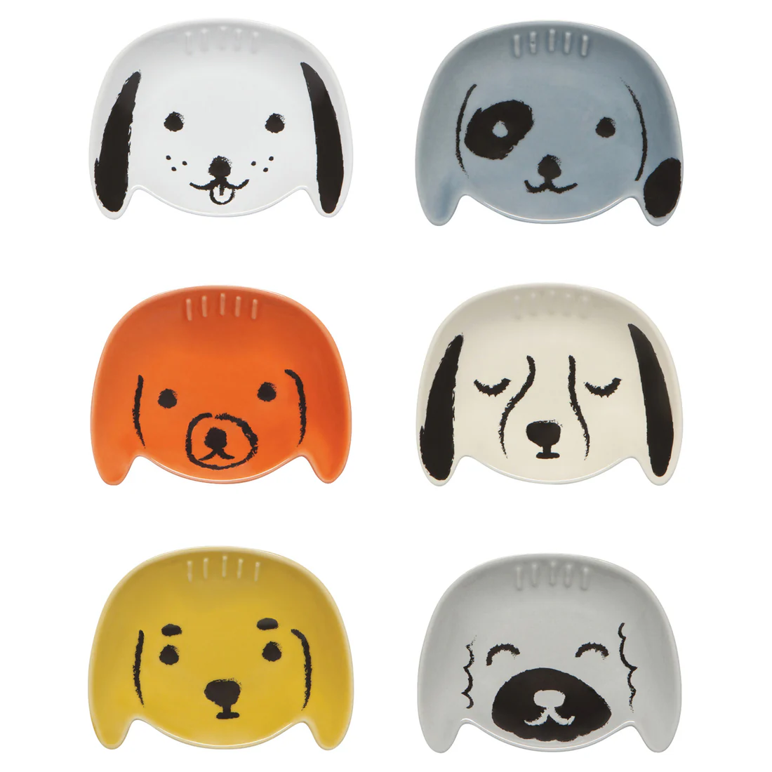 Puppy Love Shaped Pinch Bowls Set